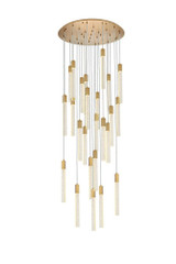 Weston 25 Light Oversized Pendant 42 Inch Length by Elegant - 2067G42
