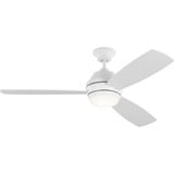 Ikon 3 Blade Ceiling Fan with Light Kit 52 Inch Wide by Visual Comfort Fan - 3IKDR52