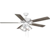 AirPro Builder 5 Blade Ceiling Fan and Light Kit 52 Inch Wide by Progress - P250085