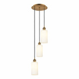Crown Point 3 Light Cord Hung Pendant 12.63 Inch Wide by Innovations - 113B-3P-G434-7