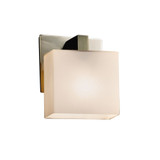 Fusion Modular 1 Light Opal Glass Metal Wall Sconce by Justice Design - FSN-8931-55-OPAL