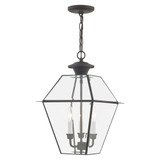 Westover 3 Light Medium Outdoor Pendant by Livex - 2385