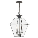 Westover 3 Light Medium Outdoor Pendant by Livex - 2385
