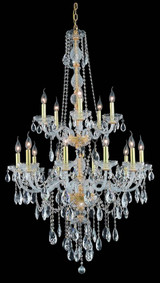 Verona 15 Light Large Chandelier by Elegant 7915G33 - 7915G33