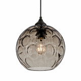 Bombay 8W 1 LED Outdoor Small Pendant by Besa - OP-BOMY-EDIL-BK