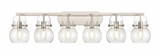 Pilaster II Sphere 6 Light Bath Vanity 45.5 Inch Wide by Innovations - 423-6W-G410-6
