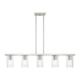 Clarion 5 Light Transitional Linear Chandelier by Livex - 49275