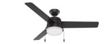 Aker 52 Inch Ceiling Fan with LED Light Kit and Pull Chain by Hunter Fans - 1000947