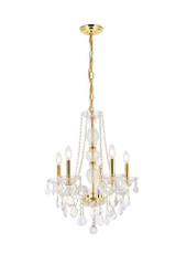 Verona 5 Light Medium Chandelier by Elegant V7855D21 - V7855D21