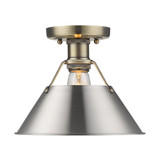Orwell 1 Light 10 Inch Wide Semi Flush Mount by Golden - 3306-FM