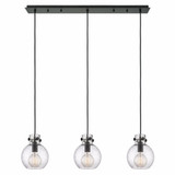 Newton Sphere 3 Light Oversized Linear Pendant by Innovations - 123-410-1PS-G410-8