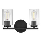 Leta 24W 2 LED Small Bath Vanity 9 Inch Tall and 13.75 Inch Wide by Lark - 85582