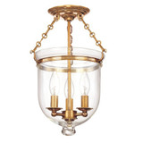 Hampton 3 Light 10.25 Inch Wide Semi Flush Mount by Hudson Valley - 251-C1