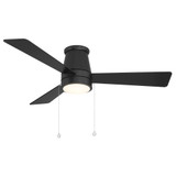 Hug 3 Blade Flush Mount Ceiling Fan with Light Kit 52 Inch Wide by WAC - F-108L