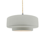 Radiance 1 Light Tier Pendant 5.25 Inch X 14.5 Inch Wide by Justice Design - CER-6543
