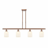 Bridal Veil 4 Light Stem Hung Island48 Inch Wide by Innovations - 516-4I-G559-5-GL