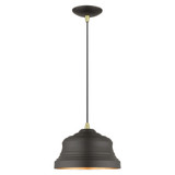 Endicott 1 Light Small Pendant 13 Inch Tall by Livex - 55902