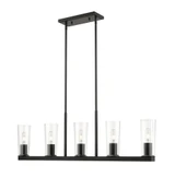 Titus 5 Light Linear Chandelier 12 Inches Tall and 5 Inches Wide by Z-Lite - 826-5L
