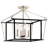 Eisley 4 Light 16 Inch Wide Semi Flush Mount by Kichler - 52633