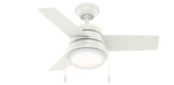 Aker 36 Inch Ceiling Fan with LED Light Kit and Pull Chain by Hunter Fans - 1000190