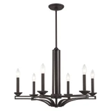 Trumbull 6 Light Medium Chandelier by Livex - 40056