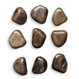 Pebbles 5 Inch Wood Wall Decor (Set of 9) by Uttermost - 04323