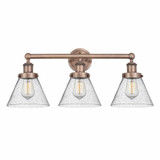 Cone 3 Light Vanity Light 24.5 Inch Wide by Innovations - 616-3W-CONE2