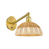 Bristol Natural II 1 Light Adjustable Wall Sconce 11 Inch by Innovations - 317-1W-NBD2-9