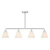 Blair 4 Light Linear Chandelier 9 Inch Tall X 6.25 Inch Wide by Savoy House - 1-4014-4