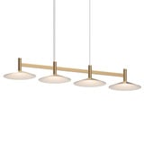 Systema Staccato 18W 1 LED Oversized Cone Shade Linear Pendant by Sonneman - SS_1784_CON
