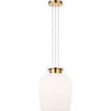 Vetro 16.2W 1 LED Pendant 26.9 Inch Tall by Visual Comfort Modern - SLPD623