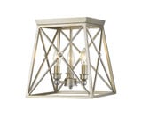 Trestle 3 Light 11 Inch Wide Flush Mount by Z-Lite - 447F11
