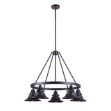 Union 5 Light Outdoor Chandelier 27.25 Inch and 35 Inch Wide by Craftmade - 54025