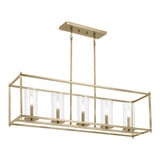 Crosby 5 Light Caged Linear Chandelier by Kichler - 43995