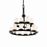 Clouds Dakota 21 Light Large 2 Tier Chandelier by Justice Design - CLD-8767-10
