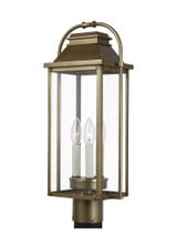 Wellsworth 3 Light Outdoor Post Lantern 20.75 x 8.5 In by VC Studio - OL13207