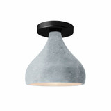 Radiance 1 Light Small Droplet Semi Flush Mount by Justice Design - CER-6380