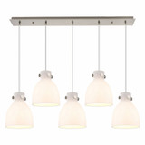Newton Bell 5 Light Oversized Linear Pendant by Innovations - 125-410-1PS-G412-8