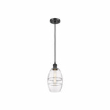 Vaz 1 Light Mini Cord Hung Pendant 8.13 Inch Tall by Innovations - 516-1P-G557-6