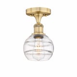 Rochester 1 Light 8 Inch Tall Semi Flush Mount by Innovations - 616-1F-G556-6