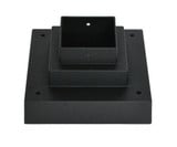 Accessory Outdoor Square Pier Mount 6.75 Inch W by 3.5 Inch H by Z-Lite - SQPM