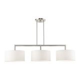 Meridian 3 Light Extra Large Linear Chandelier 18.25 Inch Tall by Livex - 45493