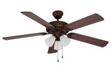 Tempa Breeze 52 Inch Ceiling Fan with Light Kit by Trans Globe - F-1005