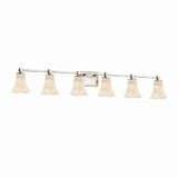Alabaster Rocks Tetra 6 Light Round Vanity Light by Justice Design - ALR-8426-20
