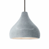 Radiance 1 Light Medium Droplet Pendant with Rigid Stem by Justice Design - CER-6563RIGID