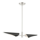 Capistrano 2 Light Elegant Linear Chandelier by Livex - 49492