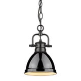 Duncan 1 Light Small Pendant with Chain 10.25 Inch Tall by Golden - 3602-M1L