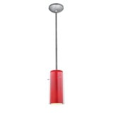 Glass`N Glass Cylinder 11W 1 LED Rod Mini Pendant by Access - 28033-3R