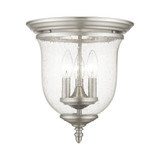 Legacy 3 Light 11.25 Inch Wide Traditional Flush Mount by Livex - 5024