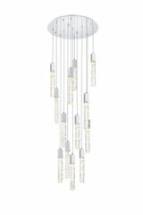Aurora 6.5W 13 LED Chandelier 19 Inch Tall and 30 Inch Wide by Elegant - 2089G30